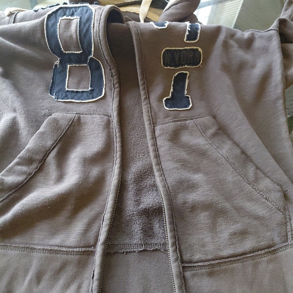 Aeropostale Women's Sweatshirt Gray Hoodie Size L - Picture 9 of 9